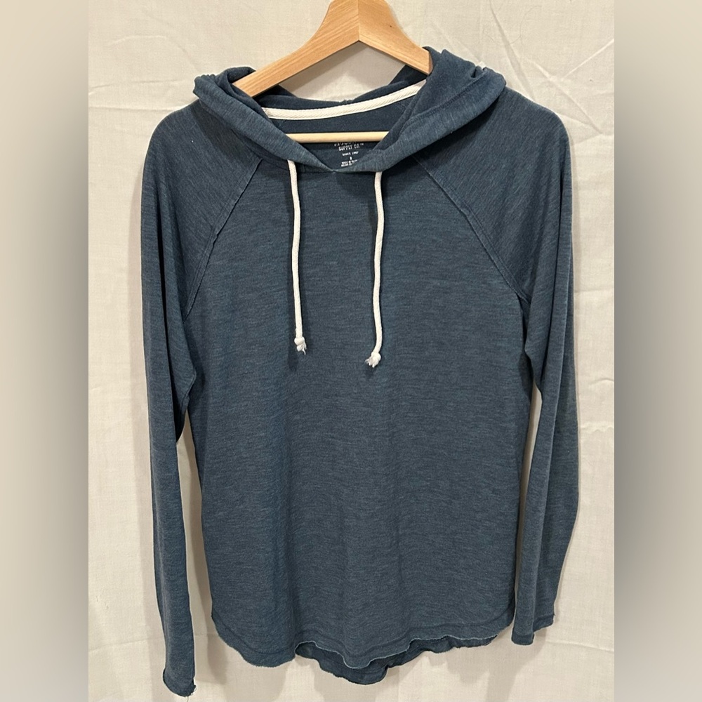 Mossimo Supply Co. Unique design Lightweight Blue Hoodie with open side seams